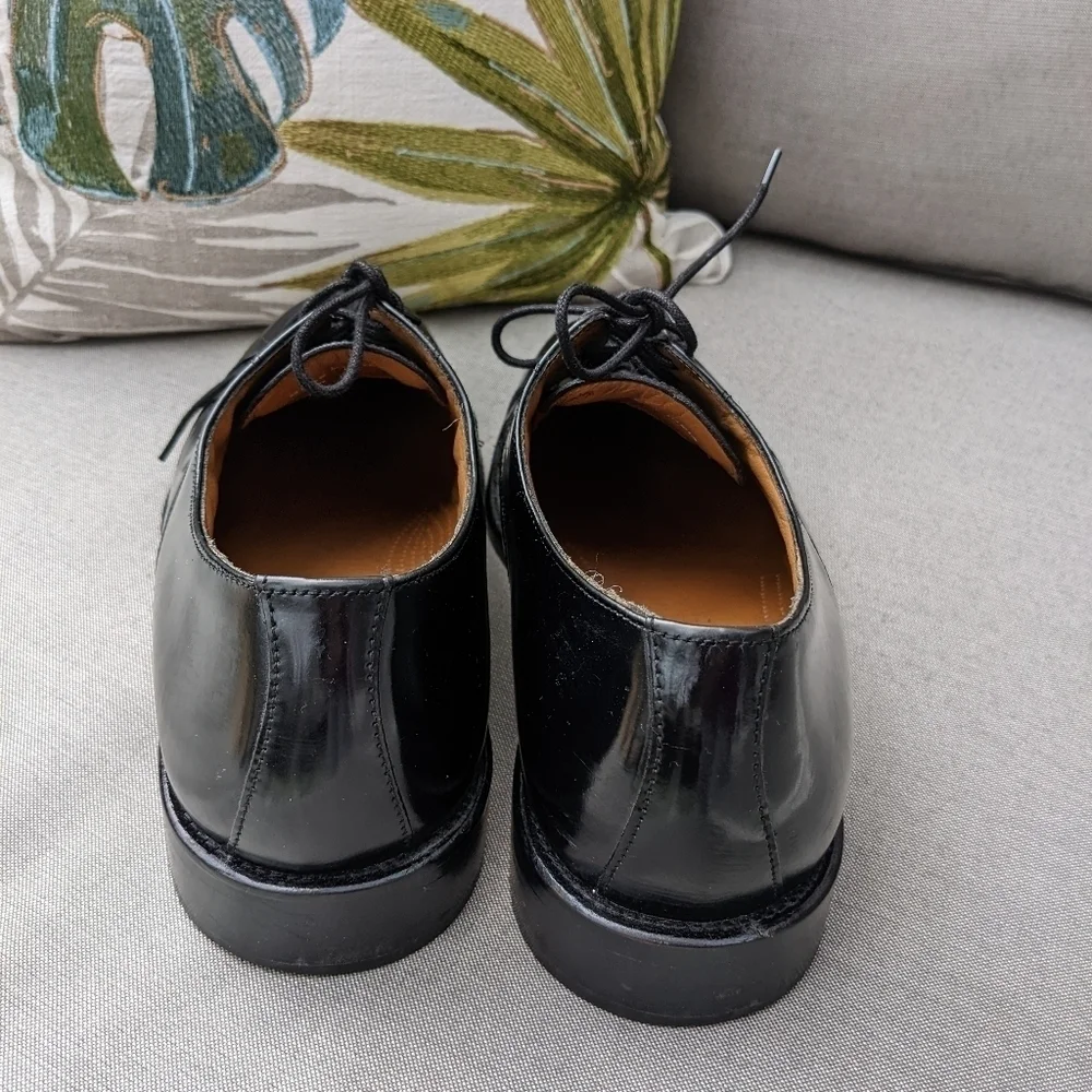 BOSTONIAN LUXE Mens  Black Leather Oxfords Lace-Up Shoes Size 10‎